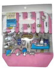 Sanrio Characters Zipper Zip Lock Seal case 4 pics Hand Bag shape New!