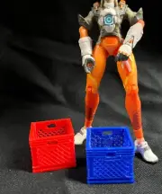 Custom Action Figure Diorama Display Accessory Milk Crate Box 1/18 Scale Marvel