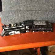 Vintage BLACK LIONEL TRAIN ~ LOCOMOTIVE and COAL CAR ~ SALT and PEPPER SHAKERS