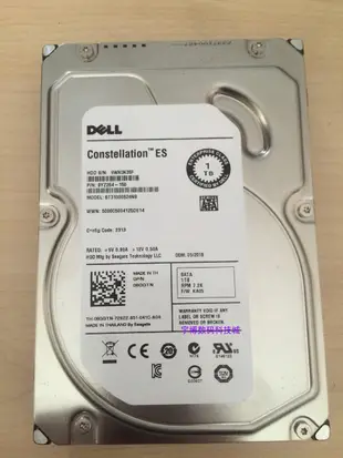 DELL/戴爾 08CGTN 1T 7.2K SATA 3.5 ST1000524NS 1TB企業級硬碟