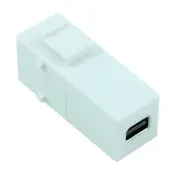 Keystone Jack Wallplate Insert/Coupler Type-Mini DisplayPort F/F White