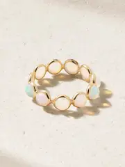 [JIA JIA] JIA JIA - Gold Opal Ring - White - 8 8 White