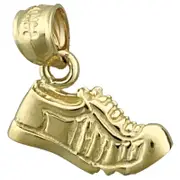 14K Gold Running Shoe Charm