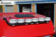 Roof Bar + LEDs + Spot Lights For Mercedes Actros MP4 2012+ Classic Space BLACK