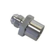 Aeroflow Metric Female O-Ring Seal To AN Adapter M16 X 1.5mm To -6 AN Silver