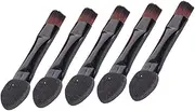 MERRYHAPY Portable Eye Shadow Brush Makeup Tool 50pcs Double Sided Makeup Brush Black Women's Makeup Brush Set Comfortable for Skin Types