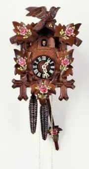 Cuckoo Clock 5-leaves, bird 1.0070.14.C NEW