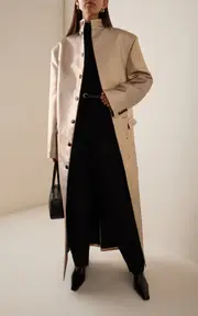 [Marie Adam-Leenaerdt] Oversized Lamé Coat