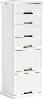 GUAWJRZDP Chest of Drawers, Plastic Drawer Chest, Storage Cabinet with Drawers, Drawers Storage Box, Drawer Chest Tall, Storage Organizer Cabinet for Closet, Living Room, Kids Room(6-Tier)