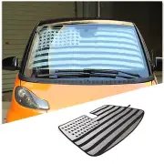 US Flag Windshield Sunshade Sunscreen Sunvisor Sunshade For Smart Fortwo 2015-21