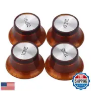 4Pcs Electric Guitar Top Hat Knobs Speed Control Knobs 2 Volume 2 Tone for Le