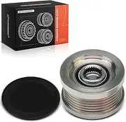 A-Premium Alternator Freewheel Clutch Pulley Compatible with Ford Edge 2012 2013 2014 2.0L, 6 Grooves Counterclockwise