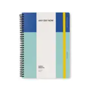 Any Day Now Blue & Sky B5 Dot Grid Ruled Notebook Journal Diary 192 Pages Paper