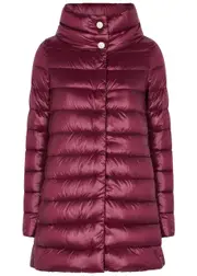 Herno Amelia Quilted Shell Jacket - Burgundy - 8 8