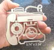 Vintage Telephone Metal Cutting Die Scrapbooking Card Making Dies