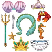 Mermaid Photo Prop Signs (Pack of 10)