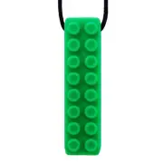 GREEN Sensory Chew Necklace 1-Pieces-Brick for Kids with Autism, ADHD, Chewing