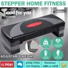 Aerobic Workout Home Gym Fitness Exercise 4 Block Bench Step Level Stepper AU