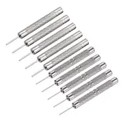 Watch Band Pin Punch 0.8/1mm Dia Watch Straps Link Pin Remover Tool 10 Pcs