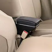 Jodriva for Suzuki, Jimny Armrest Box Central Store Content Box Products Interior Armrest Storage Car-Styling Accessories Part Vehicle Armrest Storage Box(Red Thread)