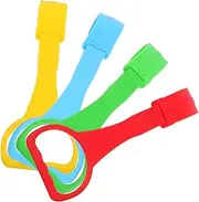 Kisangel Pull up Bars 4 Pcs Plastic Learning Ring Play Gym Balance Assistance Upper Body Safe Crib Hanging Ring
