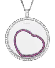 Chopard Happy 18K 2.24 ct. tw. Diamond & Ruby Necklace (Authentic Pre-Loved)