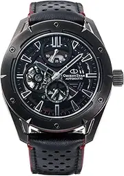 [ORIENT STAR] RK-AV0A03B Men's Automatic Watch, Avant-Garde Skeleton Mechanical, Made in Japan, Open Heart, Black, Black, Modern