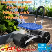 Gardeon Garden Stool Seat Gardening Kneeler Cart Helper Foldable Chair Wheels