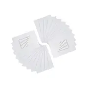 Nicola Spring 8" x 10" for 4" x 6" Picture Photo Mounts - White - Pack of 20