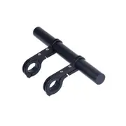 Mountainous Bicycle Aluminium Alloy Handlebar Extension Frame Flashlight Bracket (Black)