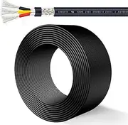 3 Core Shielded Wire 18AWG 100-320FT UL2464 Tinned Copper Core 18 Gauge Cable Speaker Wire for Router Machine 3D Printer Spindle Electrical Appliance Transformer(100ft,18AWG-3C)