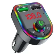 Wireless Bluetooth Car FM Transmitter Dual USB Fast Charger MP3 TF Audio Player