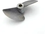 QONXIX 1PC Metal 42mm Boat Propeller 4mm 4.76mm 3/16in P1.4 Prop Surface Propeller, for Nitro Electric RC Boat Speed Mono Catamaran RC Boat Propellers (Color : Left Hand)
