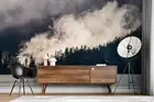 3D Forest Foggy Wallpaper Wall Mural Removable Self-adhesive 226