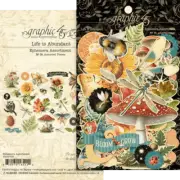 GRAPHIC 45 "LIFE IS ABUNDANT" EPHEMERA ASSORTED PIECES (38) SCRAPJACK'S PLACE