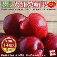 在飛比找momo購物網優惠-【WANG 蔬果】日本青森大紅榮蘋果28粒頭14入x1箱(5