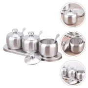 Clear Squeeze Bottle Seasoning Jar Set Seasonings Flour Container