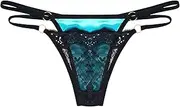 [TiaoBug] Mens Gay Sissy Thong Panties Lace Lingerie G-Strings Thongs Briefs Low Rise Satin Underwear