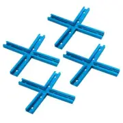 71609-P4V 3" T-Track Intersection Kit with Predrilled Mounting Holes, 4 Sets,...