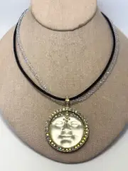 Kirks Folly Sweetheart Venus Moon Bead & Cord Necklace Set - Goldtone - NWT