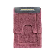 2pc Renee Taylor 2200 GSM Tufted Bath Mat Set Rosebud