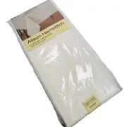 Alison Hemstitch Cutwork Tablecloths Off White 52x52 Sq 100% Polyester Washable
