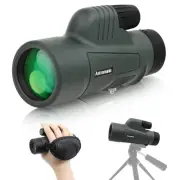 10X42 BAK4 High Power Prism Monoculars, Waterproof, Compact Handheld Monoscop...