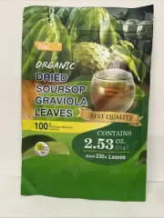 NalLife Organic Soursop Graviola Leaves for Making Tea 2.53 oz. about 230+Leaves