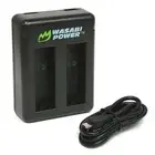 Wasabi Power DUAL Slot USB Battery Charger for GoPro HERO9/HERO10/HERO11 Black/H