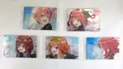 The Quintessential Quintuplets Movie Wafer Card Uniform Unopened set of 5 b