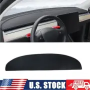 Leather Car Dashmat Dashboard Cover Non-Slip Dash Mat For Tesla Model 3/Y