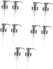 ULTECHNOVO 10 Pcs Foam Soap Dispenser Filter Bottle Cream Funnel Strainer Hand Soap Dispenser Metal Pump Head Sink Soap Dispenser Pump Mason Jar Pump Head Shampoo Pump Stainless Steel Lotion