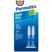 Permatex 2-Pack SUPER GLUE GEL | PREMIUM FAST ACTING ADHESIVE Auto Moto Home HQ