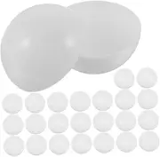 NAMOARLY 40pcs Ball Picking Balls Bar Game Props Party Game Balls Pong Balls Game Supplies Hollow Balls for Raffle Openable Raffle Balls Raffle Drawing Balls De Sphere White PVC